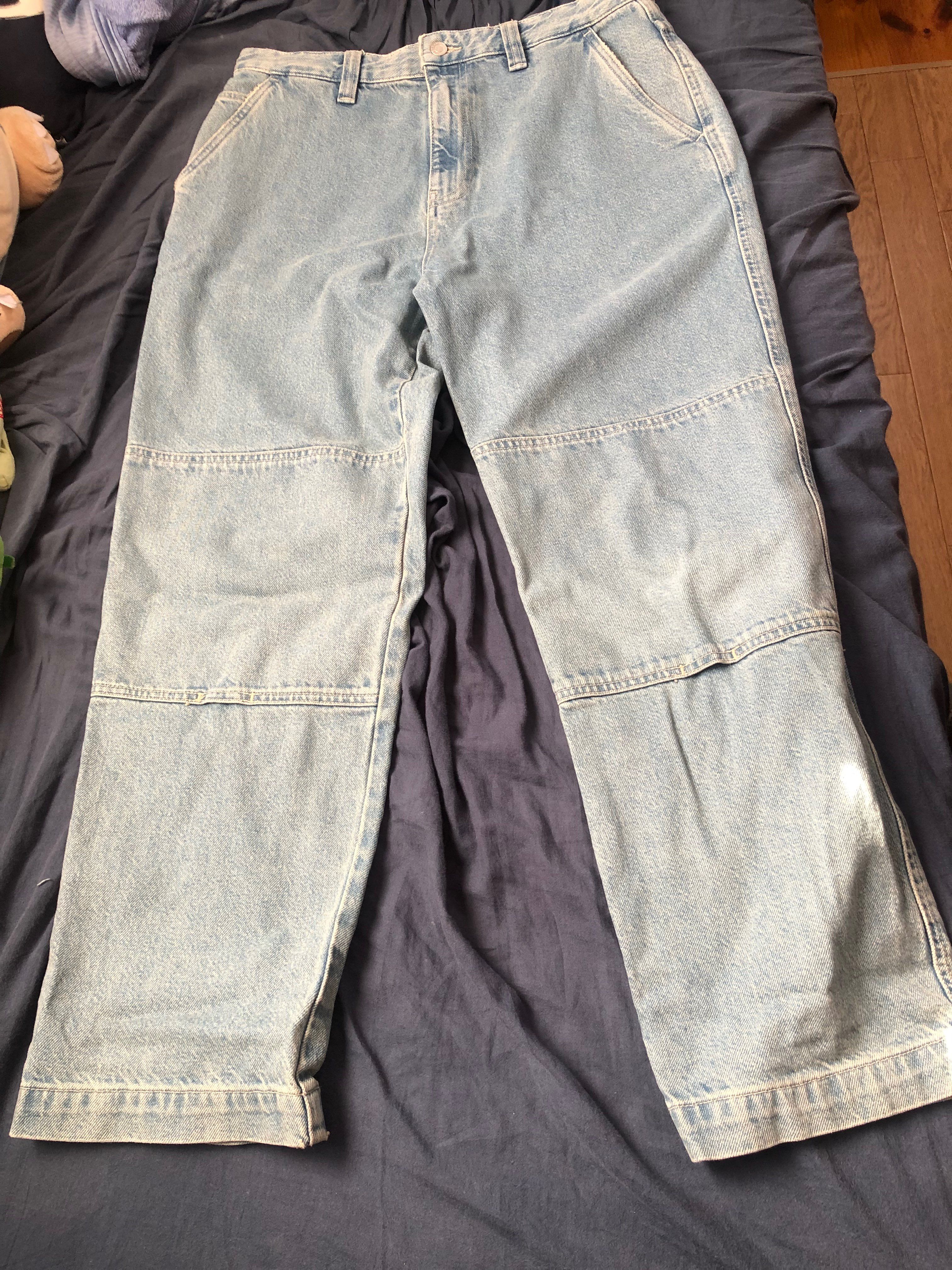 Stussy DENIM DOUBLE KNEE PANT "Stone Wash"