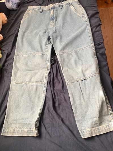 Stussy DENIM DOUBLE KNEE PANT "Stone Wash"