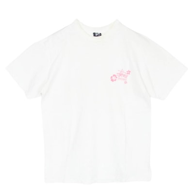 STUSSY ステューシー 沖縄チャプト プリント Tシャツ ホワイト系 M【中古】