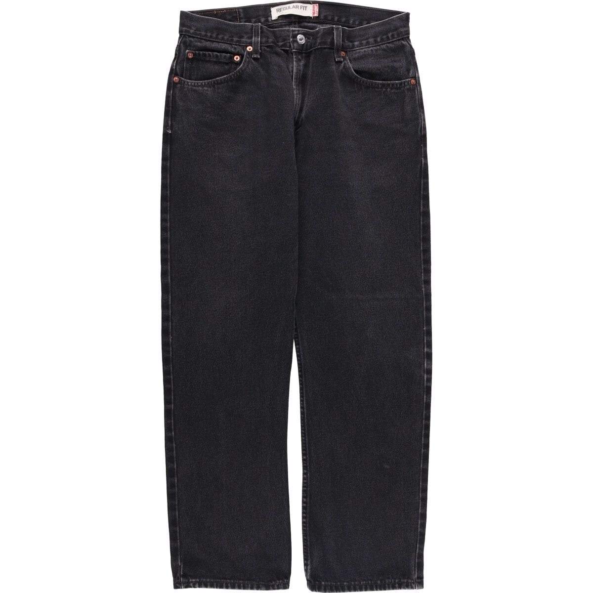 古着 00年代 リーバイス Levi's 505 REGULAR FIT ブラックデニム テーパードデニムパンツ メンズw34相当/eaa580238