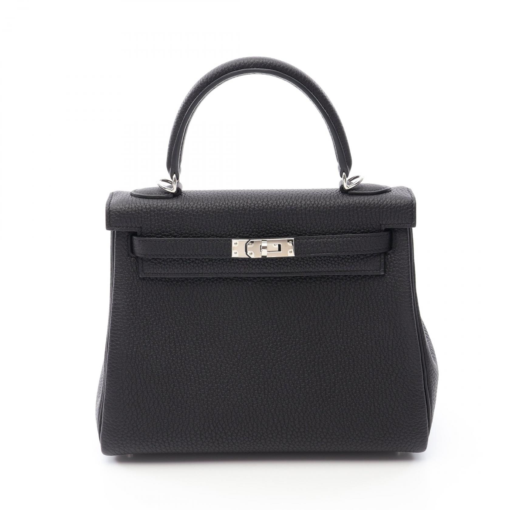 エルメス HERMES ケリー25 ハンドバッグ バッグ レザー トゴ B刻印(2023年製造) レディース ブラック系 【中古】