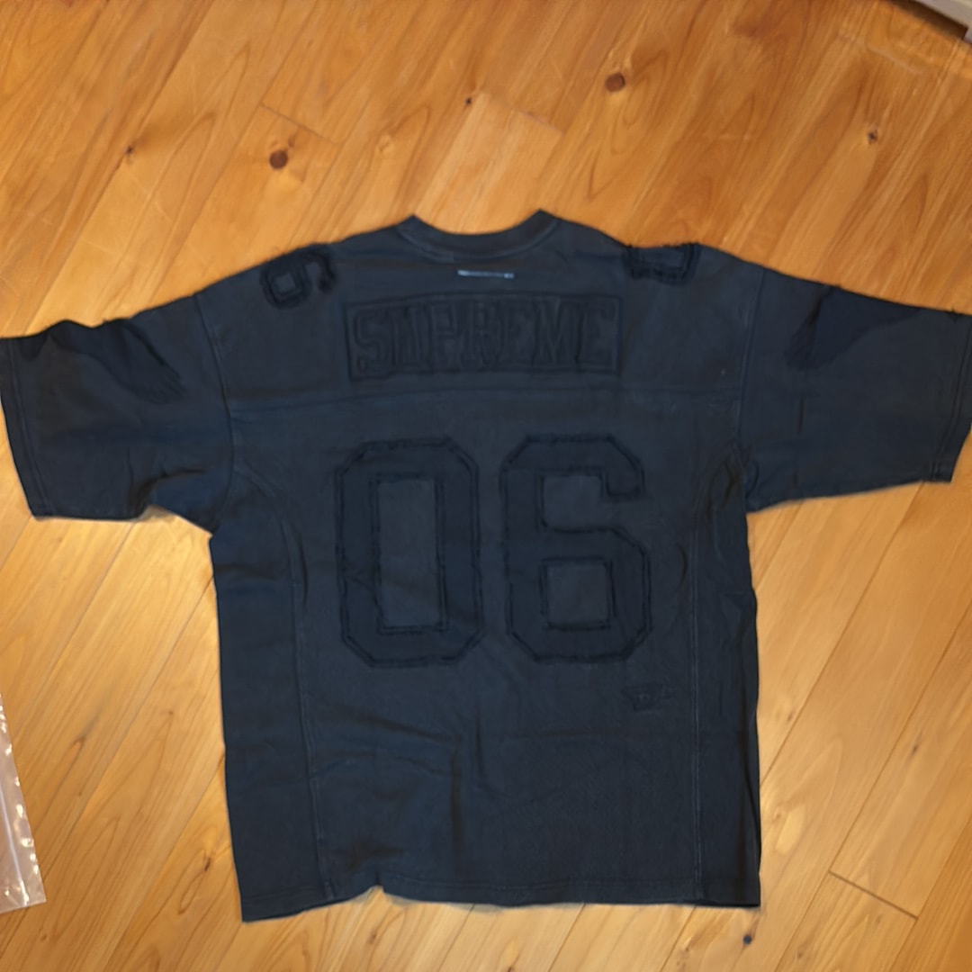 Supreme x MM6 Maison Margiela Cotton Football Jersey "Black"