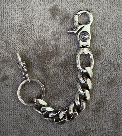 Chrome Hearts Classic Link Key Ring Long "Silver"