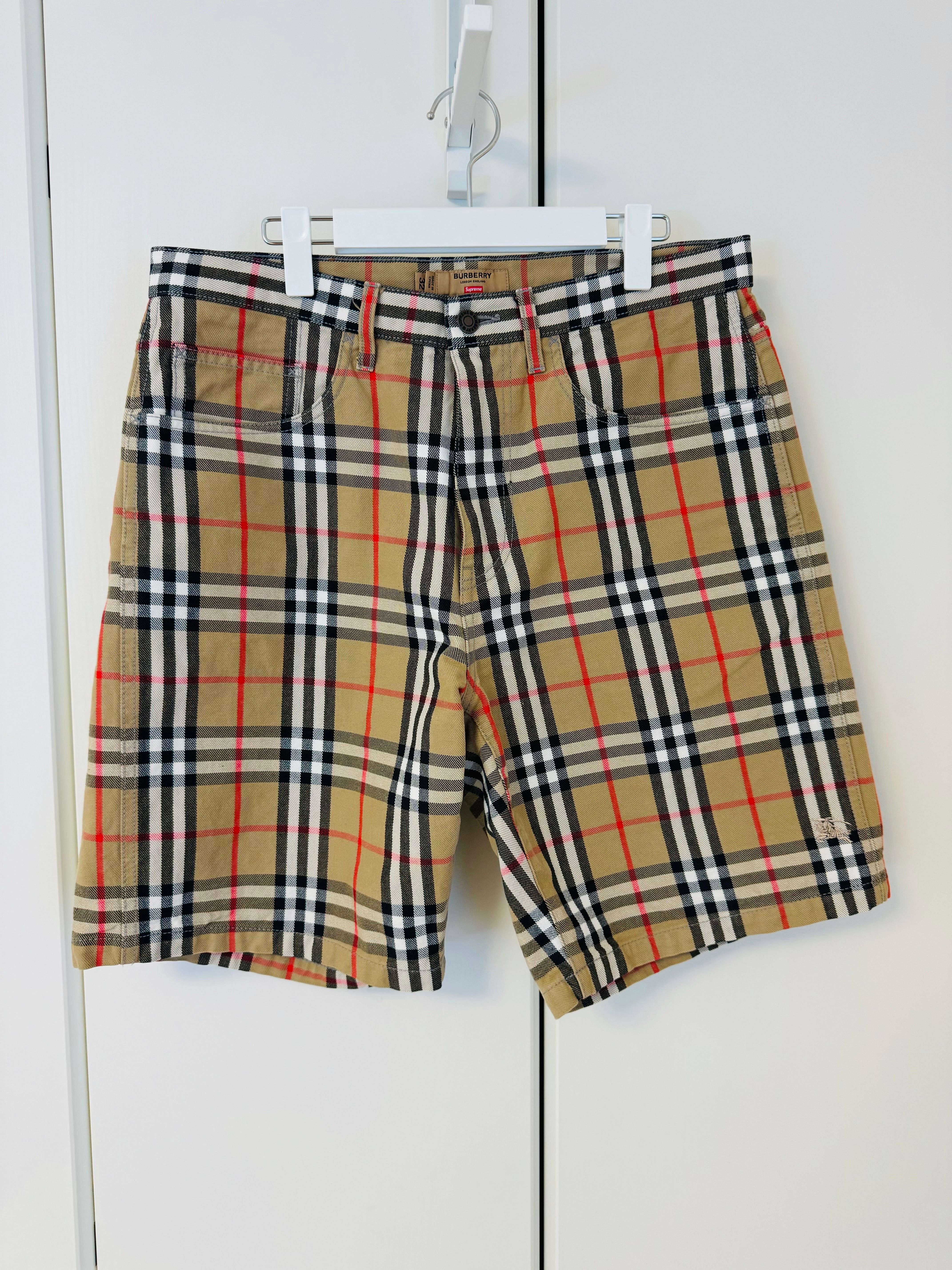 Supreme / Burberry Denim Short "Beige"