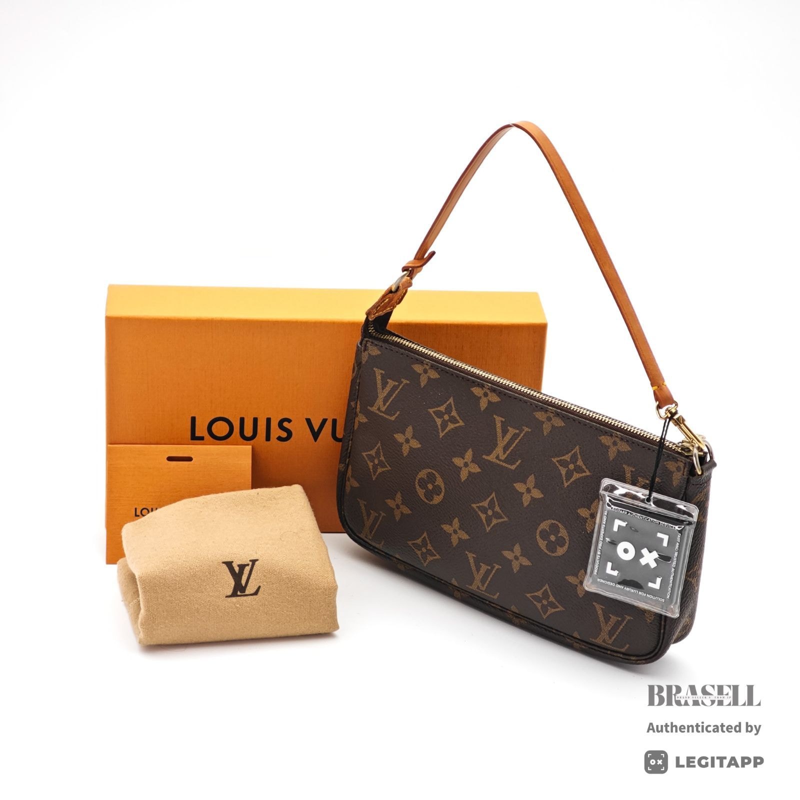 LOUIS VUITTON ルイ・ヴィトン ポシェットアクセソワール Monogram ポシェットアクセソワール M40712 AR0969 ハンドバッグ Monogram Canvas Brown レディース