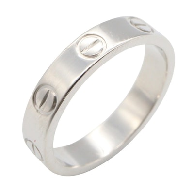 カルティエ CARTIER ミニラブリング リング・指輪 ジュエリー K18WG(ホワイトゴールド) メンズ レディース シルバー系 B4085100 【中古】