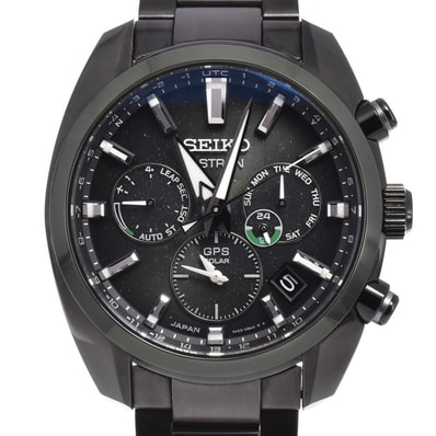 セイコー SEIKO 5X53-0BD0 アストロン デイデイト ダークグリーン ソーラー GPS衛星電波 メンズ 美品 箱付き 腕時計 G#147625
