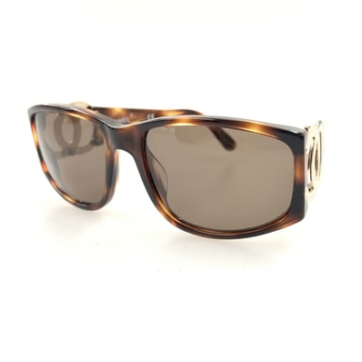 〇〇CHANEL シャネル ココマーク サングラス スモークブラウン 02461 91235