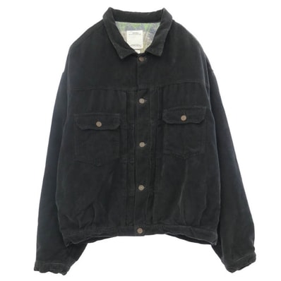 VISVIM ビズビム 23AW 0123405013007 101XX JKT CORDS コーデュロイ ジャケット ビンテージブランケット ブルゾン ダークグレー系 4【中古】