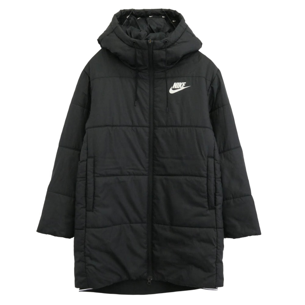 NIKE ナイキ ジャケット CV8671-010 SYNTHETIC FILL FZ JACKET 中綿 ロング ジャケット ベンチコート ブラック系 L【中古】