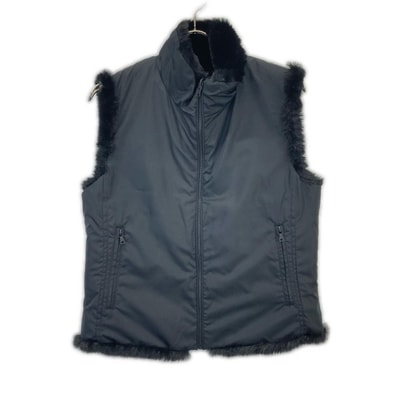 ヒステリックグラマー 01243AV02 ブラック HYSTERIC INC リバーシブルファーベスト M