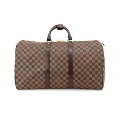 LOUIS VUITTON(ルイ・ヴィトン) キーポル 50 ダミエ・エベヌライン レザー N41427 ボストンバッグ ブラウン