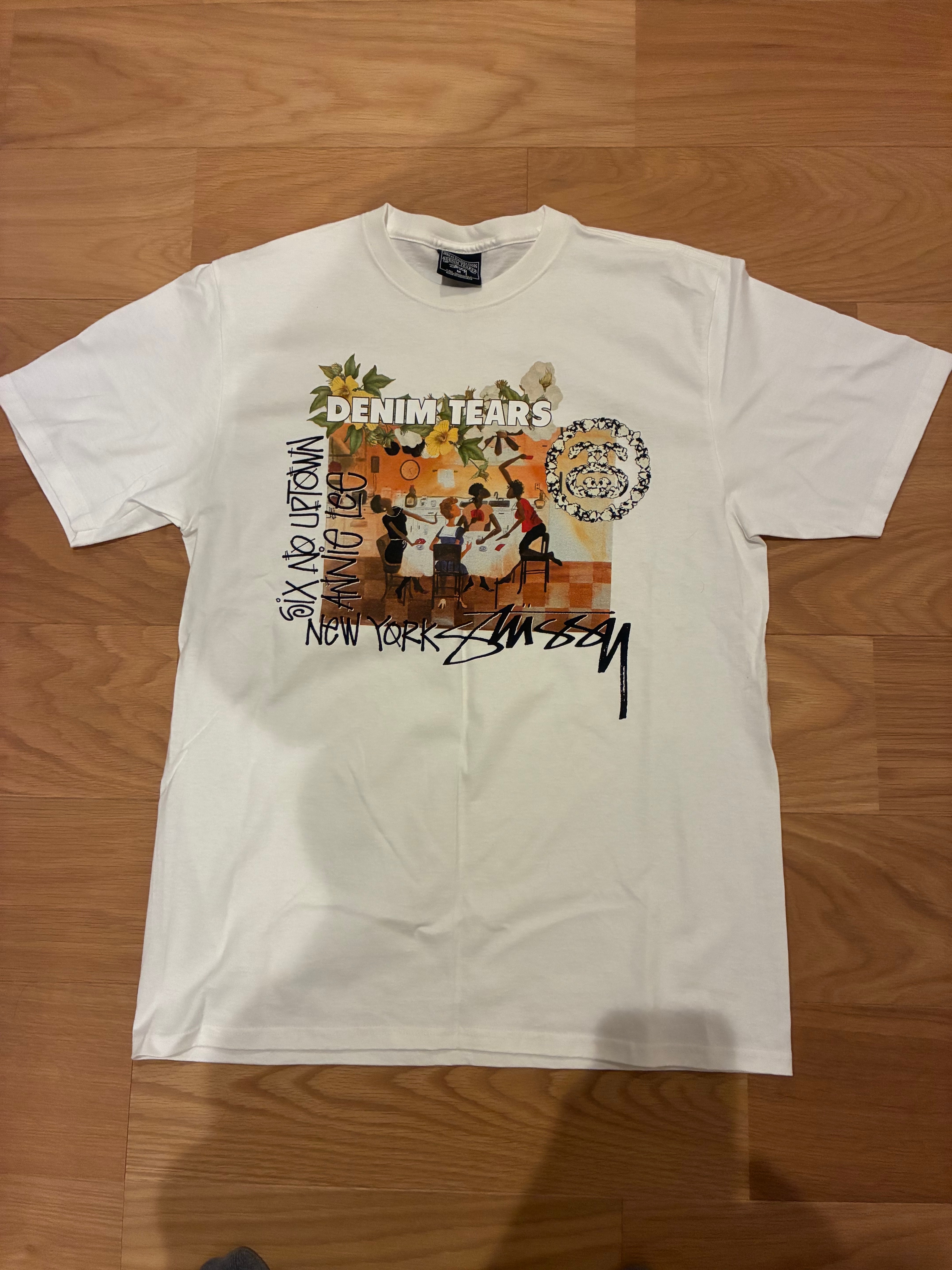 Stussy x Denim Tears Annie Lee Tee "White" 3903997