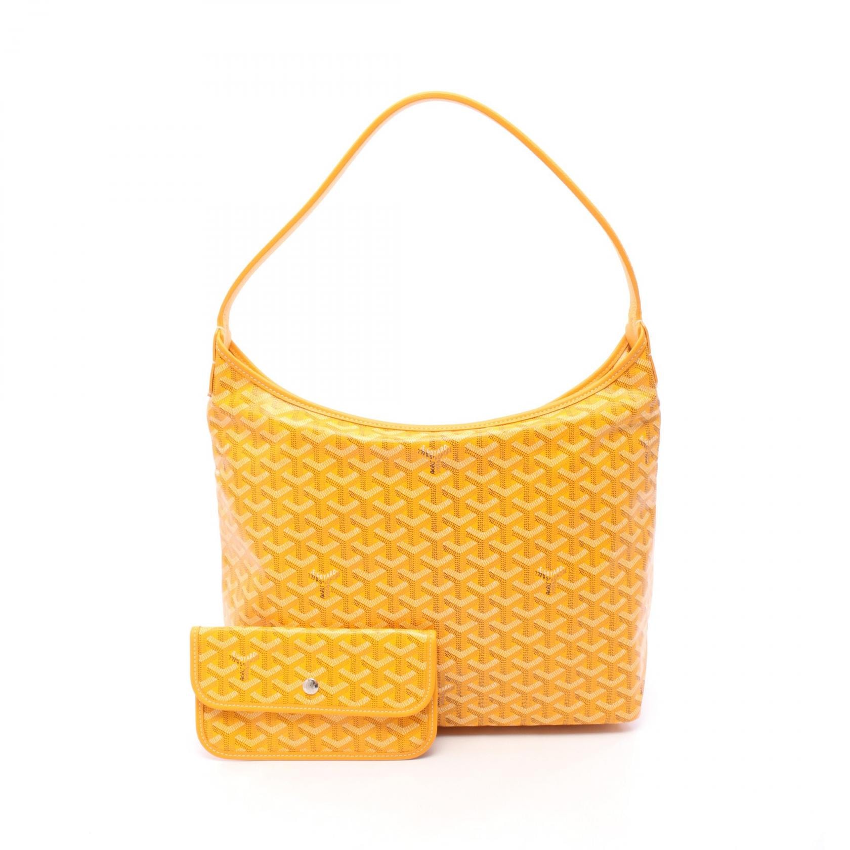 ゴヤール GOYARD ボエム ホーボーバッグ ショルダーバッグ バッグ PVCコーティングキャンバス レザー レディース イエロー系 / マルチカラー 【中古】