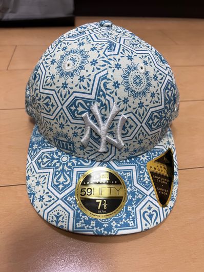 Kith x New Era x New York Yankees Moroccan Tile Low Crown Cap "Canvas/Multi"