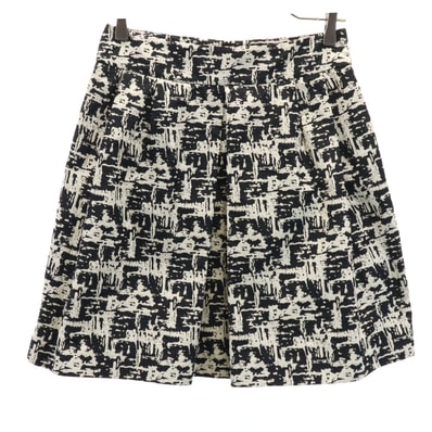 MAX MARA Weekend マックスマーラウィークエンド 総柄 ミディスカート 36 ブラック