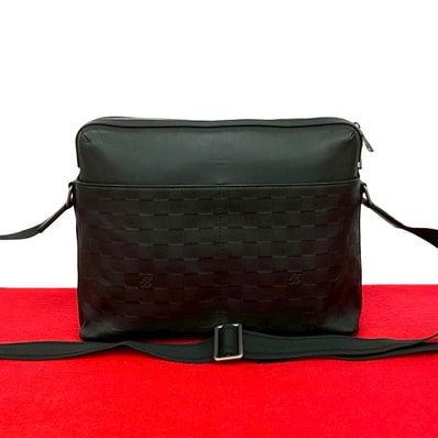 LOUIS VUITTON ルイヴィトン カリプソ MM ダミエアンフィニ レザー ショルダーバッグ ブラック
47796