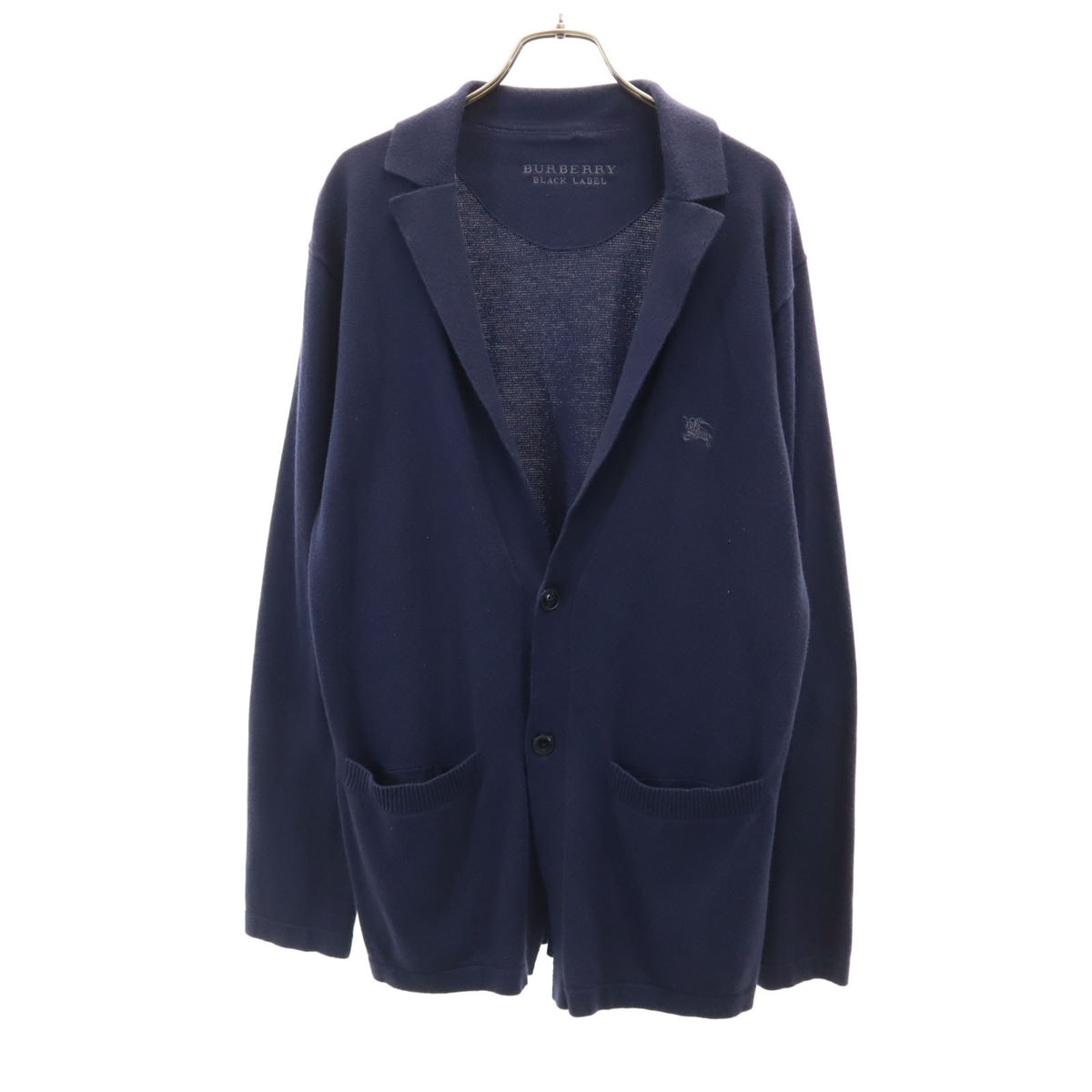 BURBERRY BLACK LABEL バーバリーブラックレーベル 長袖 ニットカーディガン 3 ネイビー 三陽商会