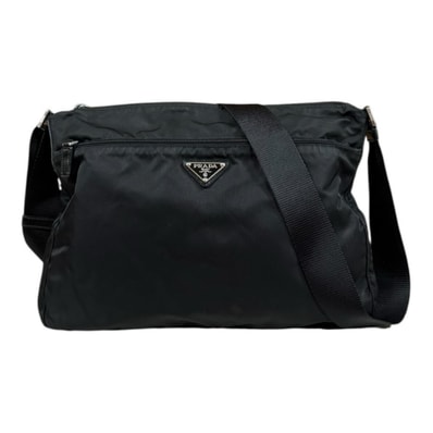 プラダ ショルダーバッグ ナイロン BT0421 ブラック ユニセックス PRADA 中古