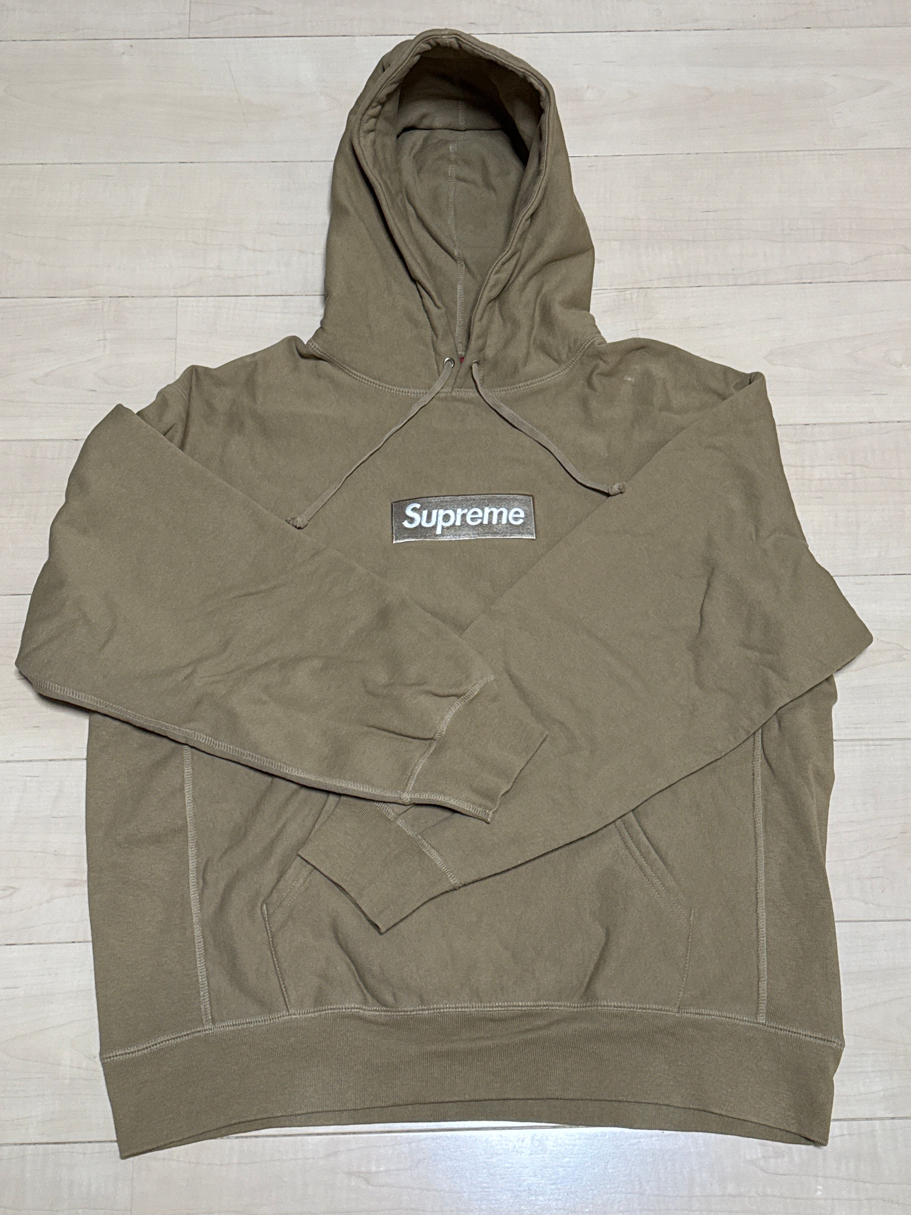 Supreme Box Logo Hooded Sweatshirt "Dark Sand" (23FW)