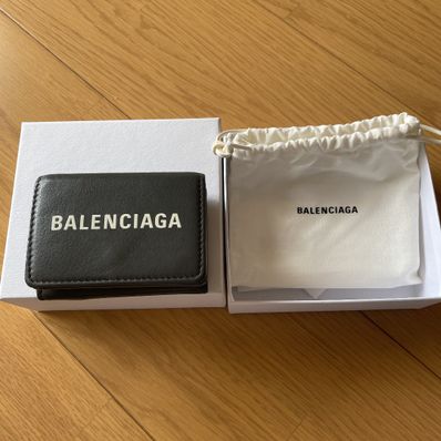 BALENCIAGA Everyday Mini Wallet "Gris Fossile"