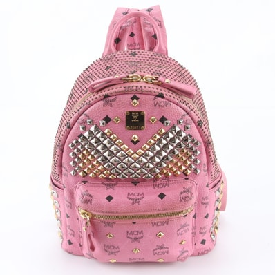 ■美品 MCM エムシーエム ヴィセトススタッズリュックサック
