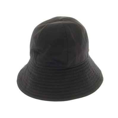 【中古】グッチ GUCCI ポリエステル クロッシェハット ブラック【サイズM(57cm)】【レディース】