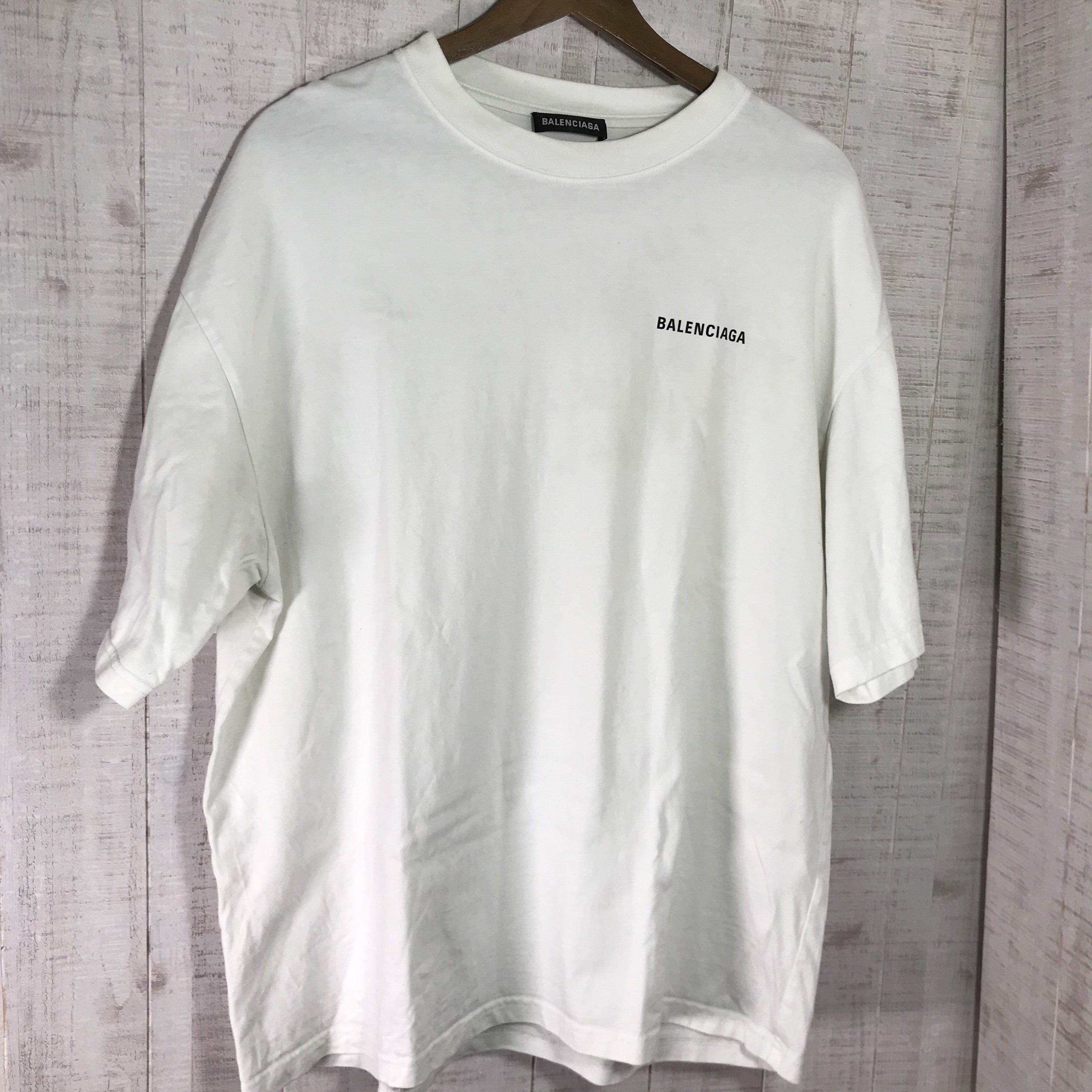 BALENCIAGA Large Fit T-shrit "White"
