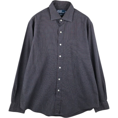 古着 ラルフローレン Ralph Lauren POLO by Ralph Lauren Stanton Custom Fit 長袖 チェックシャツ メンズXL相当/eaa676793