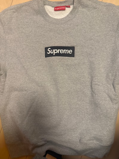 Supreme Box Logo Crewneck "Heather Grey" (22FW)