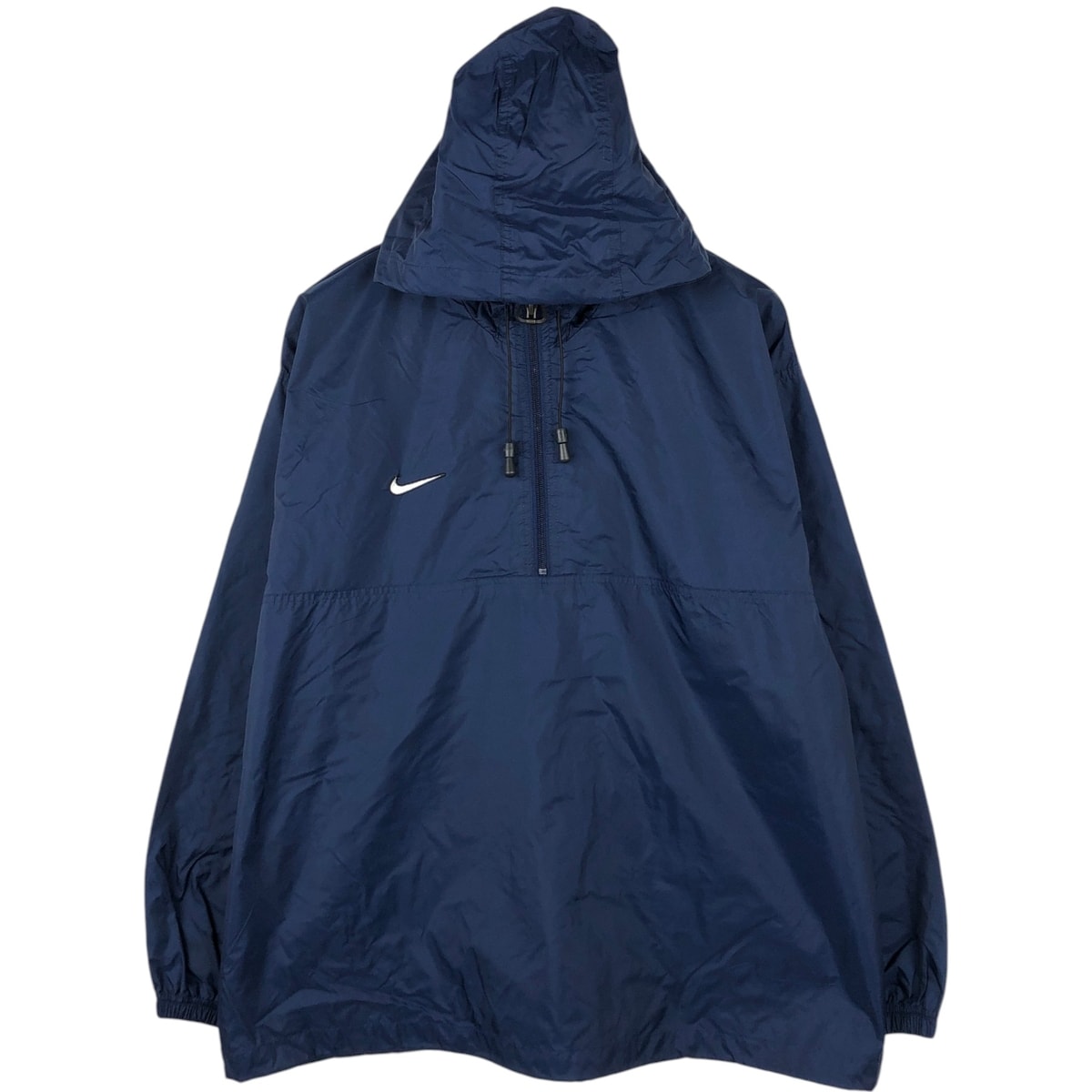 古着 00年代 ナイキ NIKE TEAM フード付き ハーフジップ ナイロンプルオーバー メンズL相当/eaa651623