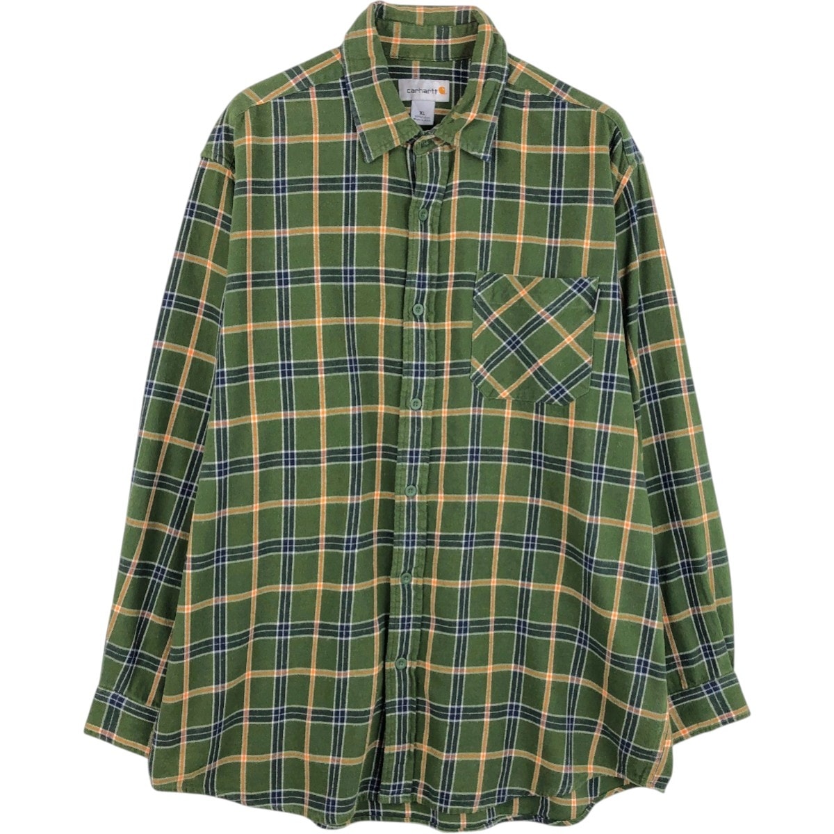 古着 カーハート Carhartt 長袖 ライトネルチェックシャツ メンズXL相当/eaa675443