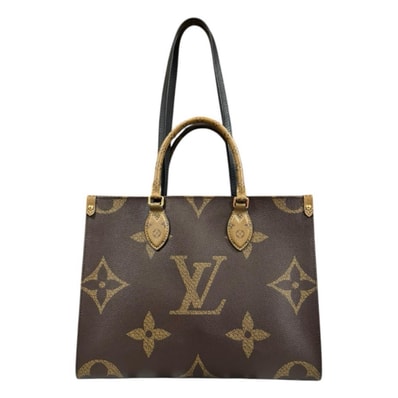 ルイヴィトン オンザゴーMM モノグラムジャイアント トートバッグ モノグラムリバース M45321 ブラウン ユニセックス LOUIS VUITTON 中古