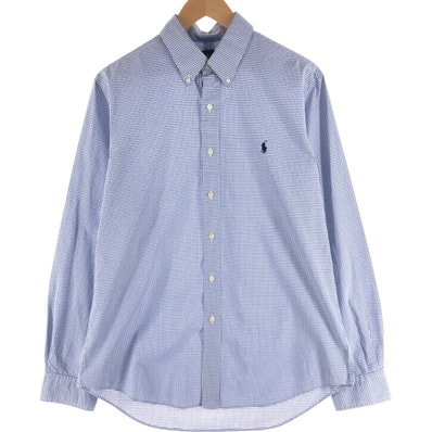 古着 ラルフローレン Ralph Lauren ギンガムチェック 長袖 ボタンダウンチェックシャツ メンズL相当/eaa539276