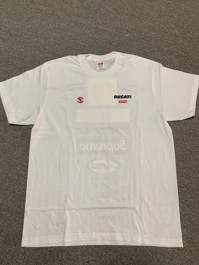 Supreme x Ducati Logos Tee "White"