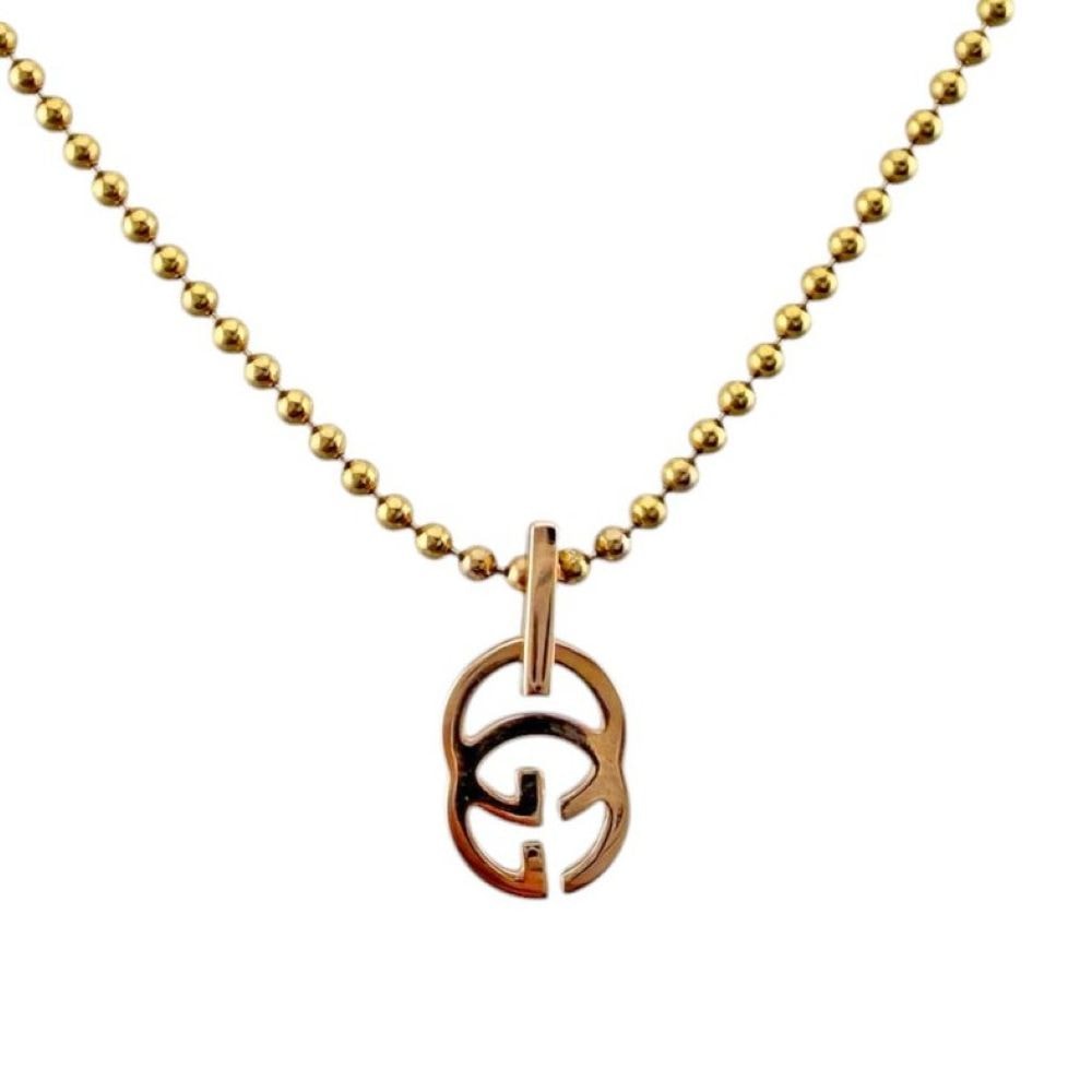 グッチ GGランニング ネックレス 18金 K18イエローゴールド レディース GUCCI  中古