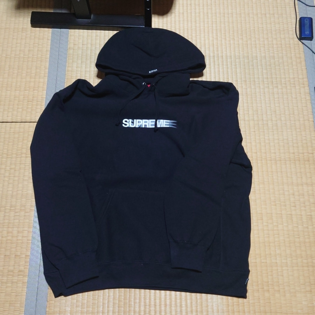 Supreme Motion Logo Hooded Sweatshirt "Black" (23SS)