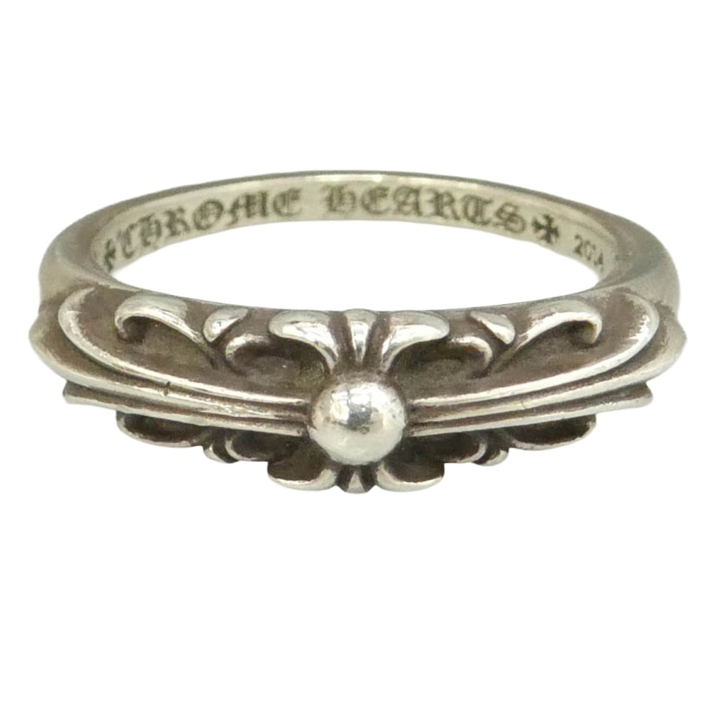 Chrome Hearts Baby Classic Floral Cross Ring "Silver"