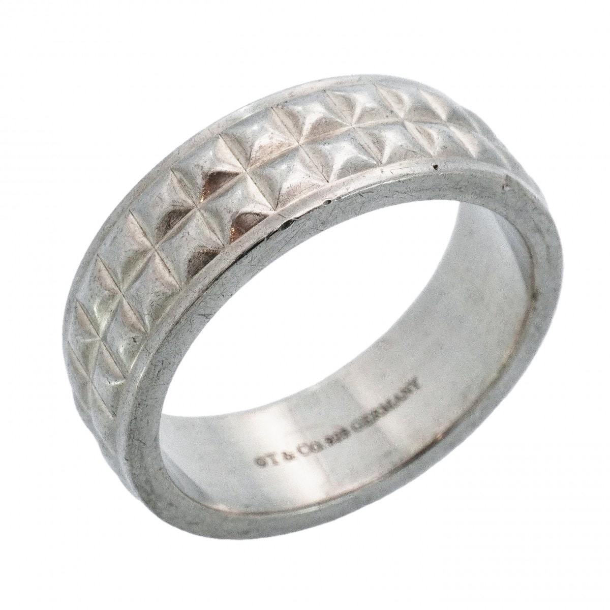 【6jcb1008-k】ティファニー リング スタッズ シルバー925 26号【中古】メンズ