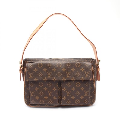 ルイ・ヴィトン LOUIS VUITTON ヴィバシテGM ショルダーバッグ バッグ PVCコーティングキャンバス レザー モノグラム レディース ブラウン系 M51163 【中古】