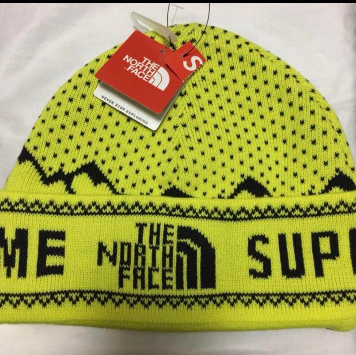 Supreme x The North Face Beanie "Yellow"