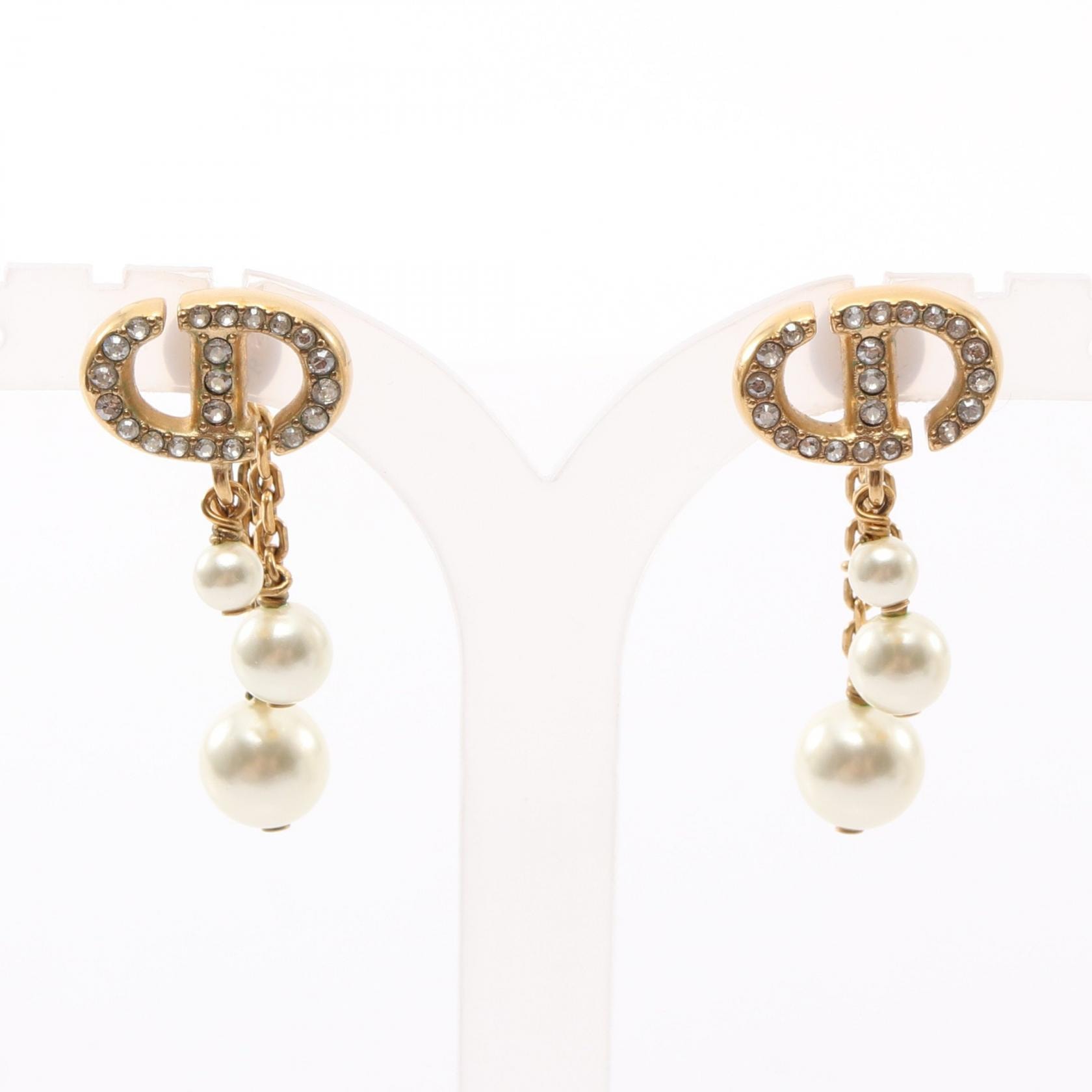 D (傷や汚れあり)】ディオール Dior CDロゴ ピアス ジュエリー GP