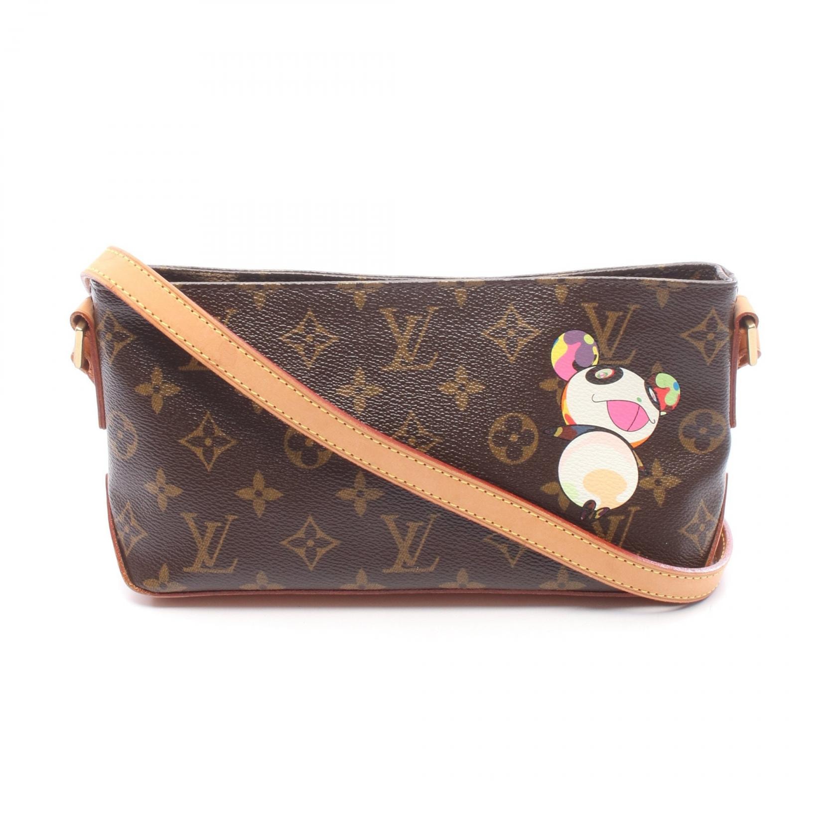 ルイ・ヴィトン LOUIS VUITTON トロター ショルダーバッグ バッグ PVCコーティングキャンバス レザー モノグラム レディース ブラウン系 / マルチカラー M51241 【中古】