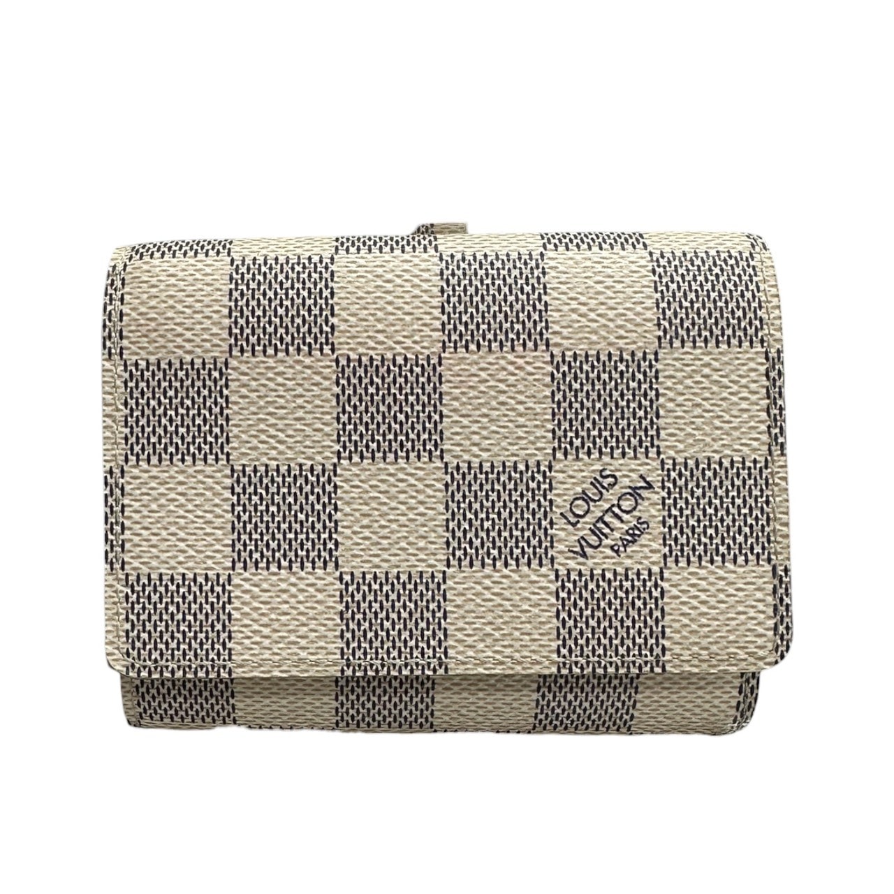 美品 LOUIS VUITTON ルイヴィトン ダミエアズール アンヴェロップ カルト ドゥ ヴィジット ホワイト PVC カードケース 名刺入れ S1-00101 【中古】