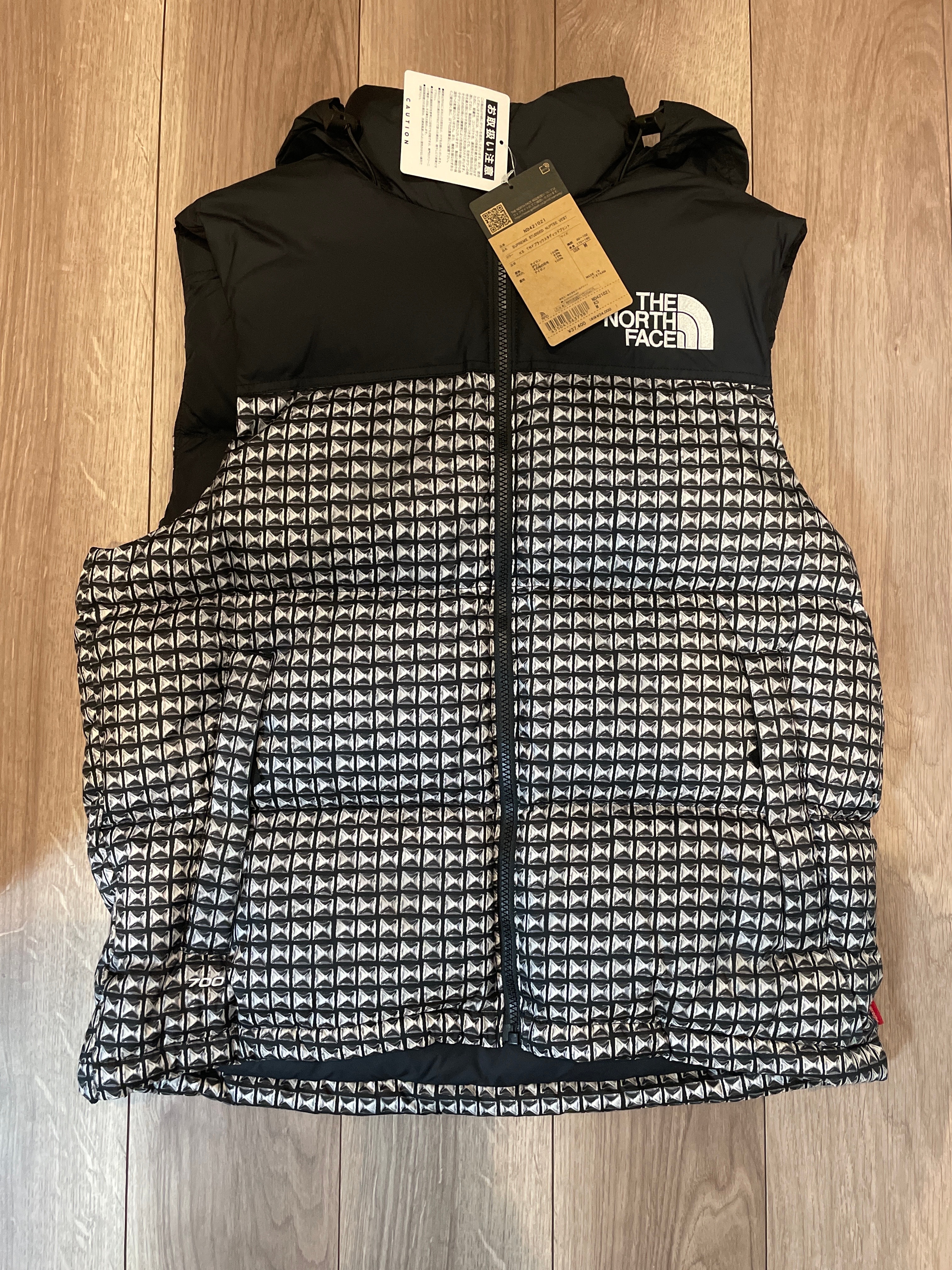 Supreme x The North Face Studded Nuptse Vest "Black"