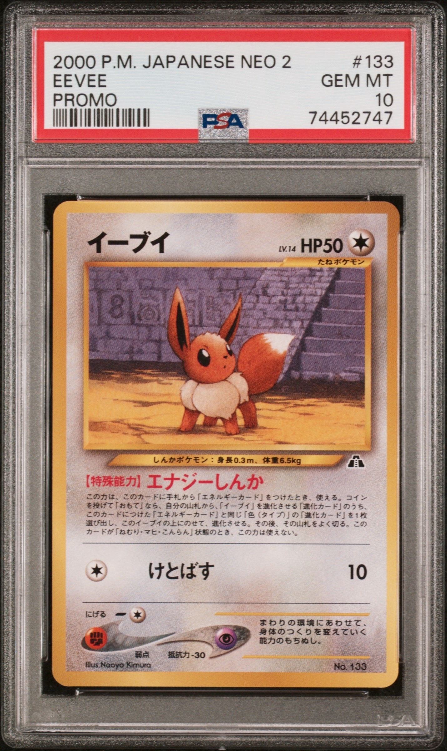 イーブイプレミアムファイル2: 旧裏[neoP2 No.133](プレミアムファイル2)