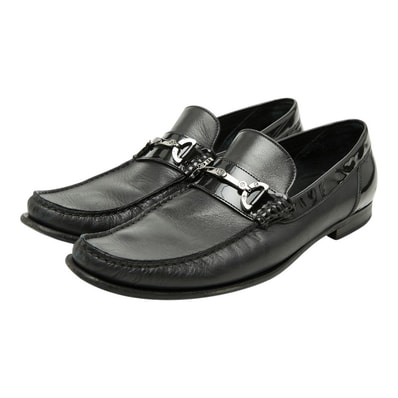 ドルチェアンドガッバーナ - ドレスシューズ ビットローファー サイズ7.5(41.5) ブラック レザー メンズ DOLCE&GABBANA 【中古】