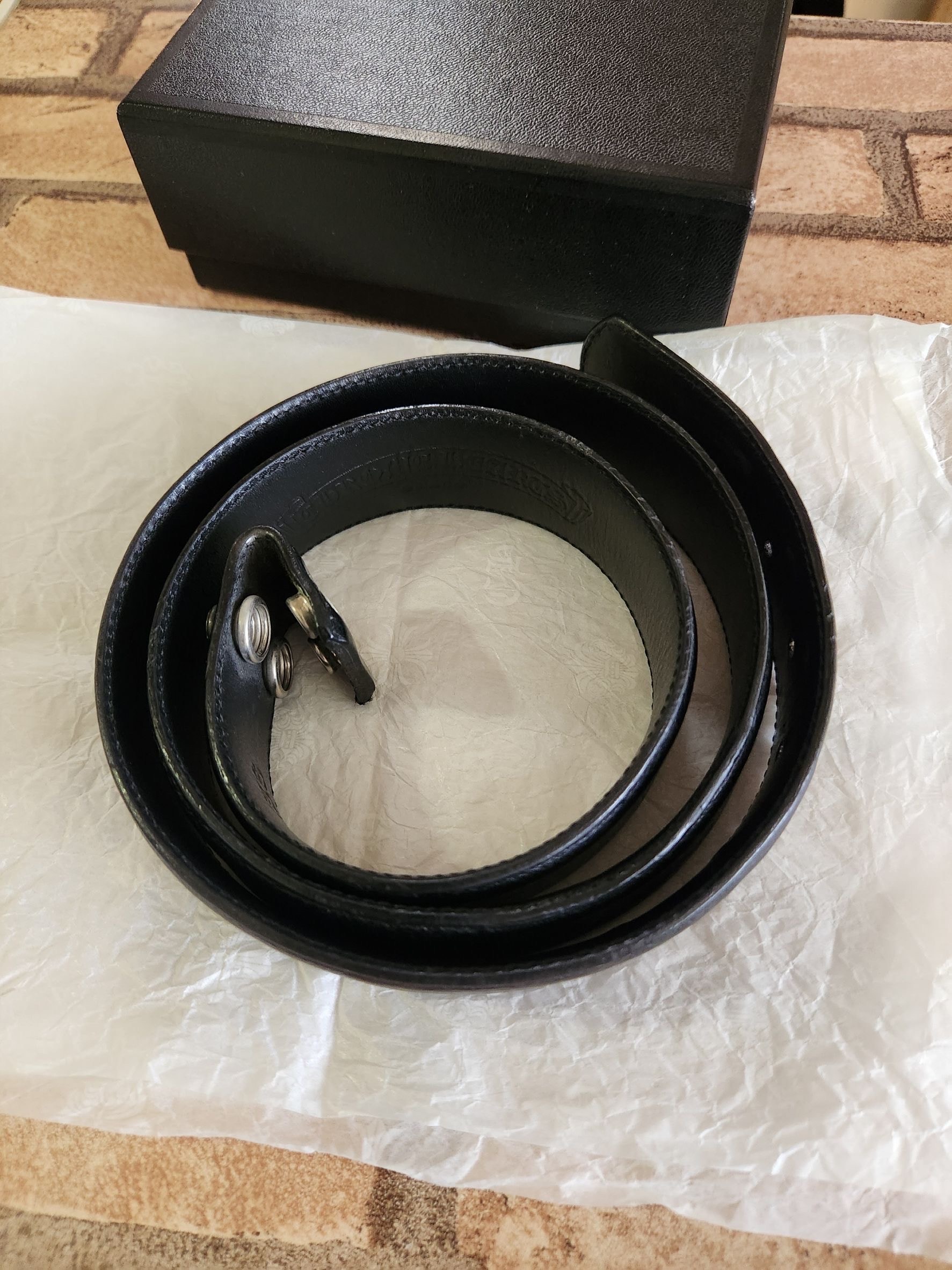 CHROME HEARTS クロムハーツ ベルトストラップ 36 SV925 黒