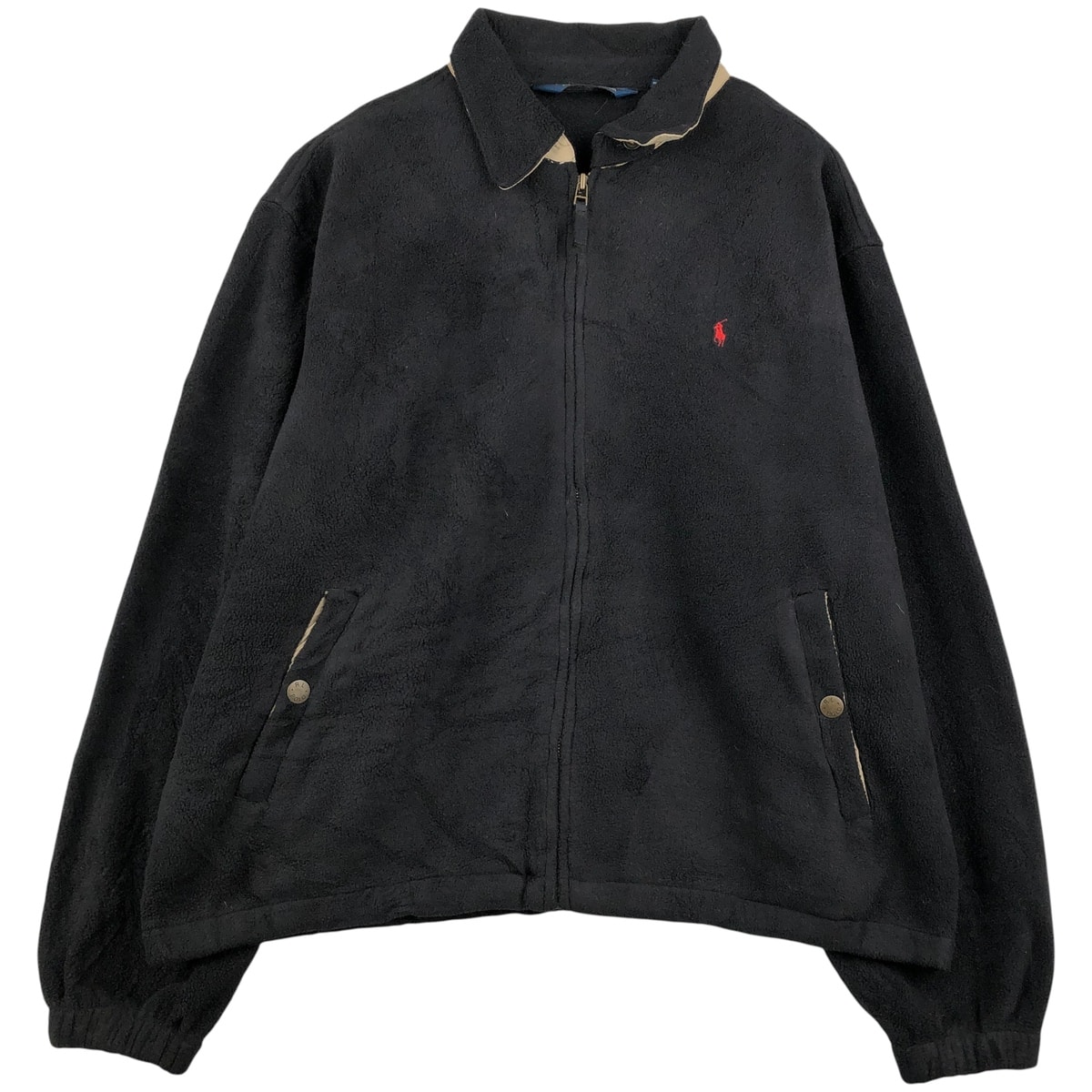 古着 ラルフローレン Ralph Lauren POLO by Ralph Lauren スイングトップタイプ フリースジャケット メンズXL相当/eaa611170