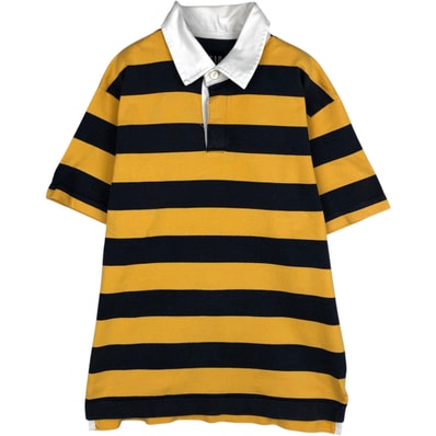 古着 00年代~ ギャップ GAP 半袖 ボーダー ポロシャツ メンズM相当/eaa635112